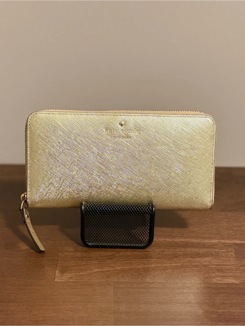 Kate Spade Gold Cedar Street Lacey Wallet